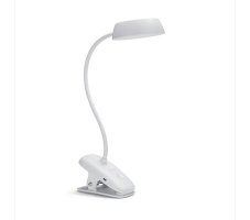 Philips 8719514396890 Donutclip stolní dotyková klipsová lampička s lupou LED 3W/175lm 4000K USB bílá stmívatelná