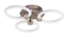 RABALUX 71007 Sotiris stropné svietidlo LED D410mm 21W/2300lm 3000+4000+6000K saténový chróm, biela, diaľkový ovládač