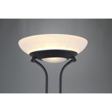 TRIO R40073532 ORSON stojacia lampa LED 30W/2400lm, 5W/400lm 3000K, matná čierna, alabaster, stmievateľné