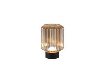 TRIO Reality R57761113 LORD dotyková stolní lampička SMD LED 1,5W/100lm 3000K černá matná, jantarová, nabíjecí baterie, USB-C port