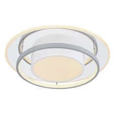 GLOBO 48017-60R LEOLA stropné svietidlo LED D490mm 60W/2650lm 3000-6000K biela matná, šedá, opál, stmievateľné, diaľkové ovládanie