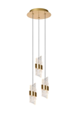 LUCIDE 13496/21/02 KLIGANDE závesné svietidlo D250mm LED 3x8W/3x600lm 2700K mosadzná