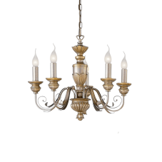 Závesné svietidlo/Luster Ideal lux 020822 FIRENZE SP5 5xE14 40W antická zlatá