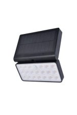 LUTEC CONNECTED 6935501330 TUDA exteriérové solárne nástenné svietidlo LED 8,5W 1000lm 2700-6500K IP44 čierna so senzorom