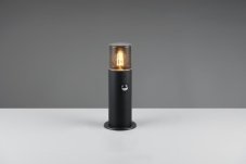 TRIO 522260132 HOOSIC vonkajšie stojanové svietidlo/stĺpik so senzorom V300mm 1xE27 IP44 čierna matná, dymová
