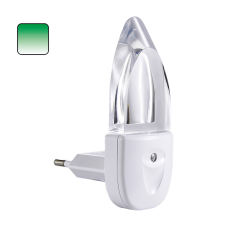 Prezent 1612 Mini Light LED orientačné osvetlenie do zásuvky (zelená svetlo)