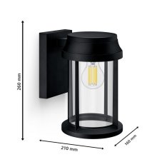 Philips 8720169266391 Outdoor Bellini vonkajšie nástenné svietidlo 1xE27 IP44 antracit