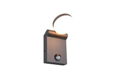 TRIO 245569142 ADOUR vonkajšie nástenné svietidlo so senzorom SMD LED 7W/750lm 2300+3000+4000K IP44 antracit