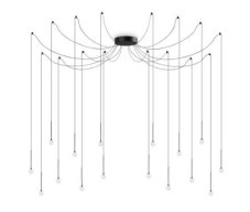Ideal Lux 284002 LUCCIOLA závesné svietidlo LED 16W 1500/910lm 3000K čierna