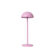 LUCIDE 15500/02/66 JOY vonkajšia dotyková stolná lampička LED V320mm 1,5W/190lm 3000K IP54 ružová, nabíjateľná batéria, USB kábel