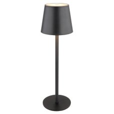 GLOBO 58438G VANNIE dotyková stolná lampička V360mm LED 3W/130lm 3000K IP44 čierna, biela, vrátane batérie CR18650 1800mAh 3,7V, USB-C kábel