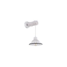 GLOBO 54050W JOWITA nástenné svietidlo 1xE27 biela patina, čierna