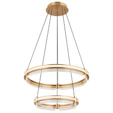 GLOBO 67196-78H BLONDIE závesné svietidlo D600mm LED 78W/4143lm 2700-6000K zlatá, priehľadná, diaľkový ovládač