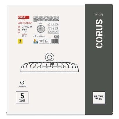 Emos ZU225 LED průmyslové závěsné svítidlo HIGHBAY CORUS 225W 27000lm 4000K IP65