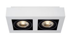 LUCIDE 09120/24/31 ZEFIX stropné bodové stmievateľné svietidlo 2x Gu10/12W biela