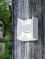 EGLO 93318 MORINO LED exteriérové nástenné svietidlo IP44 biela 2x2,5W (380lm)