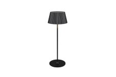 TRIO Reality R57706132 SUAREZ vonkajšia stolná lampa SMD LED V390mm 1,5W/200lm 3000K IP44 čiernamatná, nabíjateľná batéria, USB-C port, nabíjacia stanica, ON/OFF