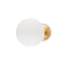Ideal Lux 259048 ECLISSI nástenné svietidlo LED D300mm 11W/940lm 3000K biela, zlatá