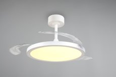 TRIO Reality R64452131 KASFJORD Stropné svietidlo s ventilátorom D1060mm SMD LED 34W/3900lm 2700-6500K biela, diaľkový ovládač