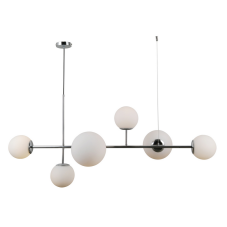 ITALUX PND-31221-6B-CH Vailante závěsné svítidlo 2xE27, 4xE14 chrom, bílá