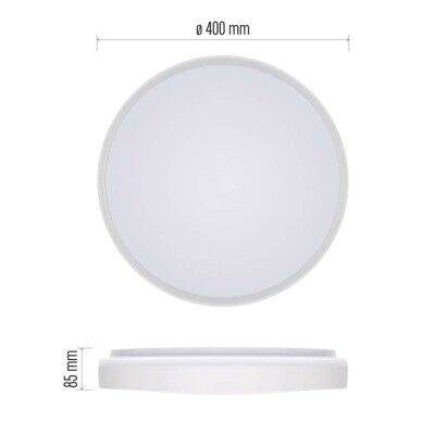 Emos ZM5162 LED LIVI stropní/nástěnné přisazené klasické svítidlo kruh průměr 400 × 85 mm 30W 1800lm 2700–6500K bílá