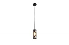 Rabalux 5338 Oberon závesné svietidlo 100mm 1xE14 40W IP20 kávová/jantárové sklo