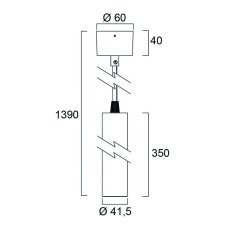 Sylvania 0006189 závesné svietidlo Pixo Mini PENDANT 560lm 4000K MB biela