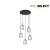 TRIO SELECT 317530554 BARRET závesné svietidlo D480mm 5xE14 čierna matná, dymová