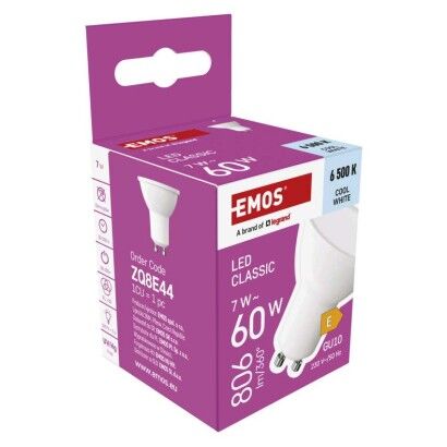 Emos ZQ8E44 LED žárovka GU10 CLASSIC MR16 7W 806lm 6500K