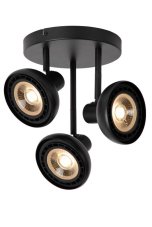 LUCIDE 30997/13/30 SENSAS stropní bodové svítidlo/spot D258mm 3xGU10 (ES111) černá
