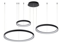 LUCIDE 46403/99/30 VIDAL závesné svietidlo LED 120W/5080lm 2700K čierna