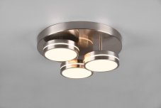 TRIO 626510307 FRANKLIN stropní svítidlo SMD LED D350mm 3x8,5W/1000lm 3000K matný nikl, switchdimmer