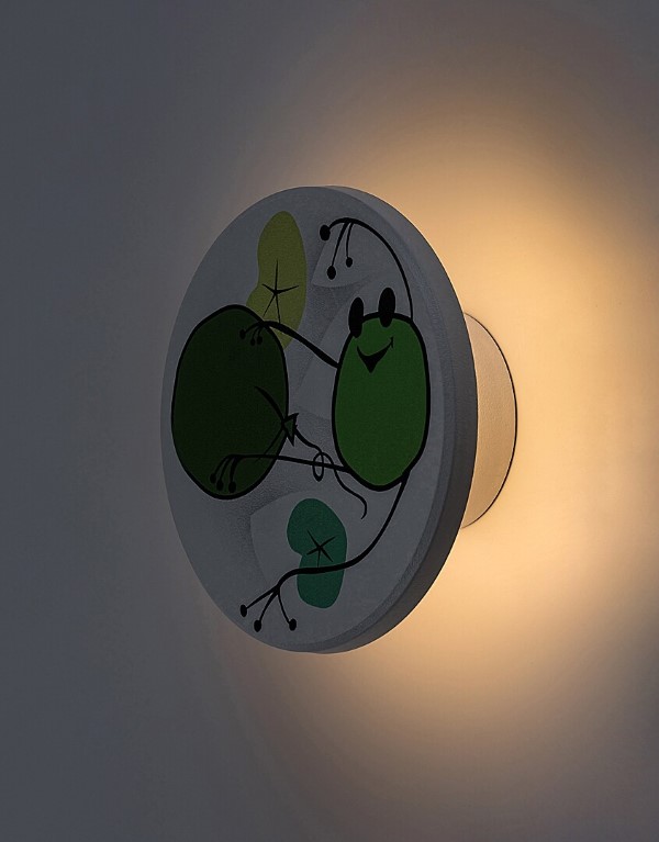 RABALUX 71070 Froggo nástenné svietidlo detské D120mm LED 9W/800lm 3000+4000+6500K biela, viacfarebná
