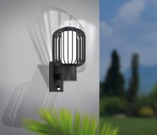 EGLO 98722 RAVELLO venkovní nástěnné svítidlo E27 1x28W BK IP44 s pohybovým senzorem