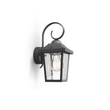 Philips 17236/30/PN Buzzard nástenné svietidlo čierne 1x E27 IP44