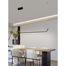 Immax NEO PATTINI 07225L inteligentné závesné svietidlo LED 1500mm 26W/1820lm 3000-6000K čierna, stmievateľné, diaľkové ovládanie