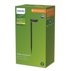 Philips 8720169265684 Outdoor solar Vynce solární zapichovací svítidlo/sloupek LED 1,5W/200lm 2700K IP44 černá