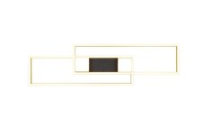 TRIO 647710480 ALBANY stropné svietidlo SMD LED 37W/4300lm 2700-6500K čierno zlatá, diaľkový ovládač