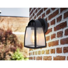 LUTEC 5273701012 KELSEY nástěnné svítidlo E27 40W IP44 matná černá