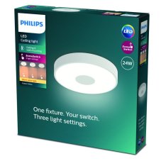 Philips 8720169301252 Coiner stropné svietidlo D389mm LED 24W/2700lm 2700K biela, SceneSwitch