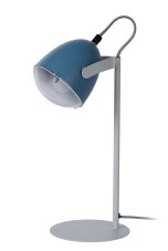 LUCIDE 05537/01/35 DYLAN Stolová lampička E14 1x25W modrá/sivá