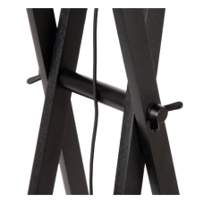 LUCIDE 30763/81/30 TRAFALGAR stojacia lampa V1570mm 1xE27 čierna, prírodná