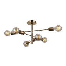 ITALUX PND-4025-6-HBR Piansi stropné svietidlo 6xE27 medová mosadz