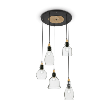 Závesné svietidlo Ideal lux 103174 GRETEL SP5 5xE27 60W čierna