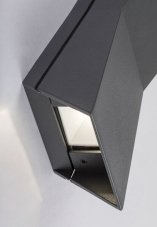 RABALUX 77066 Temse venkovní nástěnné svítidlo LED 6W/290lm 4000K IP65 antracit, průhledná