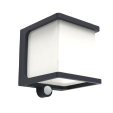 LUTEC 6940101125 DOBLO exteriérové solárne nástenné svietidlo LED 7,5W 500lm 4000K IP54 tmavá šedá, pohybový senzor