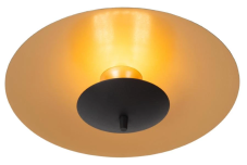 LUCIDE 30161/09/30 VULCAN stropní svítidlo D350mm LED 9W/900lm 3000K černá, matná zlatá