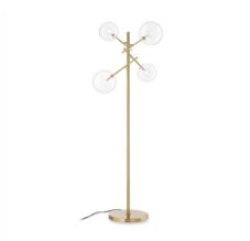 Ideal Lux 290966 EQUINOXE stojacia lampa 4xG4 V1660mm mosadzná