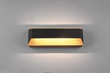 TRIO 224819132 ARINO nástenné svietidlo LED 13,5W/1500lm 3000K matná čierna, drevo, switchdimmer
