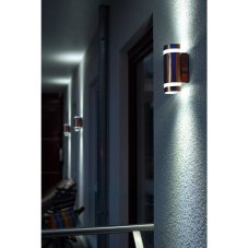 LUTEC 5604021001 FOCUS venkovní nástěnné svítidlo GU10 2x35W IP44 nerez